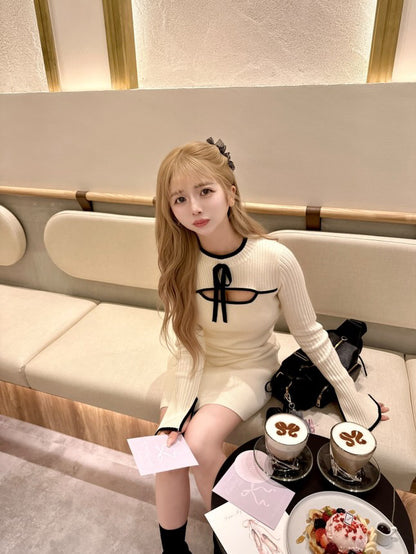 Lylana オープン ショート ワンピース
